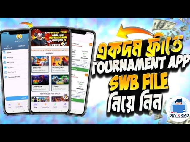 New Tournament Swb File Free| How To Make Free Fire Tournament App Project | | Sketchware 