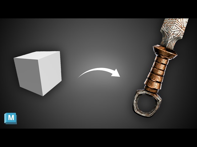 Low Poly Knife Tutorial in Maya For Beginner | Modeling + UV Unwrapping | ASPCORE