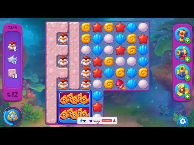 Fishdom lvl 7355-7362 😔 Sorry no 63 & 64 (tech issue) 😭🔥Gameplay #683