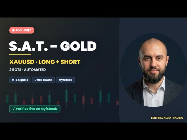 🔴 LIVE 24/5 | Gold Trading Bot · XAUUSD Long + Short | MT5 Copy Trading | Sentinel Algo