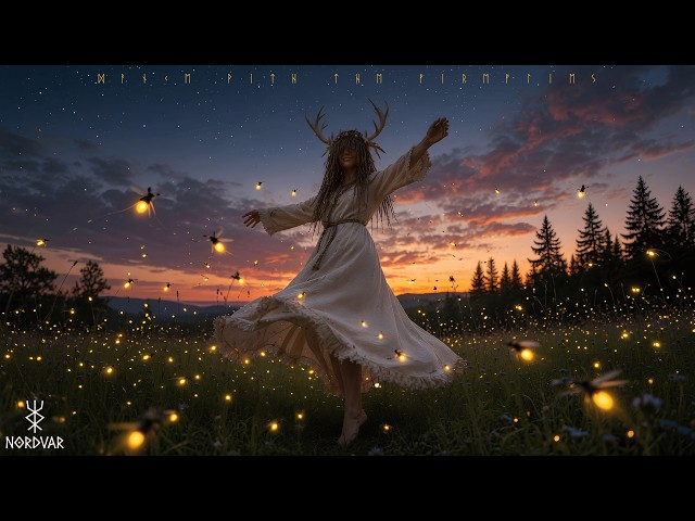 DANCE WITH THE FIREFLIES | Nordic × Slavic Folk Music | NORDVAR