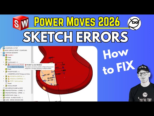 SolidWorks Sketch ERRORS - How to Fix and Troubleshoot Overdefined, Unsolvable