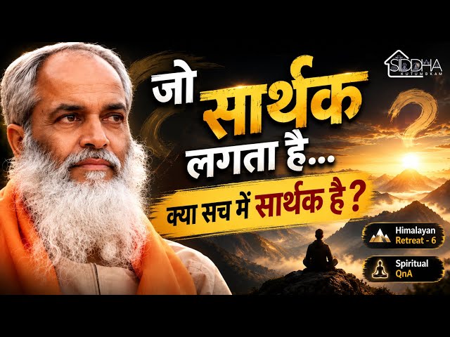 जो सार्थक लगता है… क्या सच में सार्थक है? | हिमालय रिट्रीट 6 | Swami Maitreyanand 