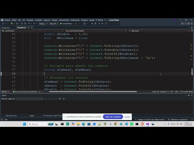 C# Course Class 04: Type Casting | Free Programming School