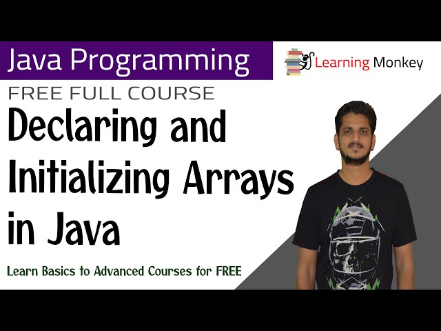 Declaring and Initializing Arrays in Java || Lesson 52 || Java Programming || Learning Monkey ||