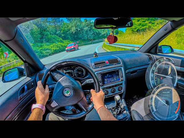 2008 Skoda Octavia RS 381,000 km | 2.0 TDI 170 HP | POV Test Drive #2843 | Joe Black