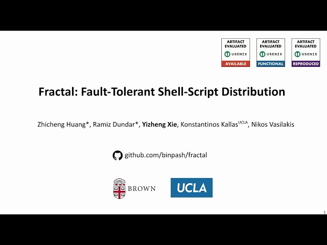 NSDI '26 - Fractal: Fault-Tolerant Shell-Script Distribution