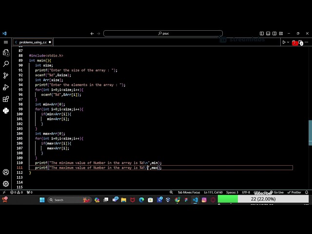 problem solving using c programming