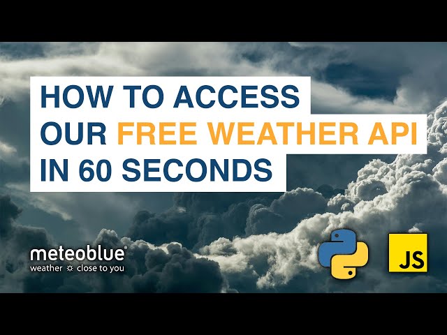 How to Use Free Weather API | meteoblue