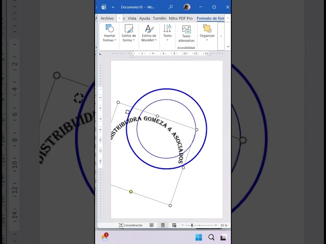 How to Design a Stamp in Microsoft Word #word #tutorial #keyboardshortcuts
