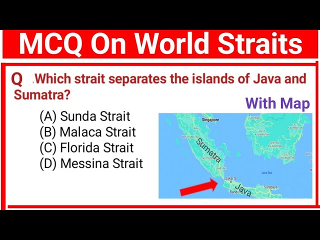 MCQs on the Most Important Straits / For Competitive Exams / JKSSB / SSC