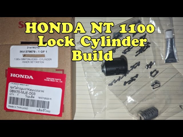 🔒🏍️ Assembling a Lock Cylinder for Your Honda NT 1100: A Comprehensive Guide 🏍️🔒