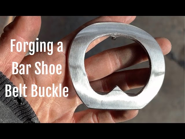 Forge a Bar Shoe Belt Buckle With Me!