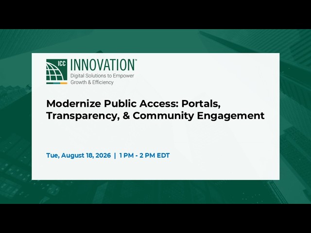 Modernize Public Access with ICC Innovation