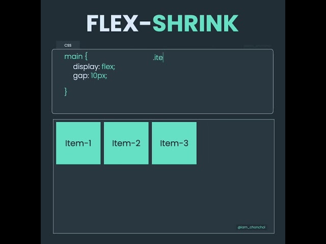 Learn Flexbox flex-shrink in 14 seconds.