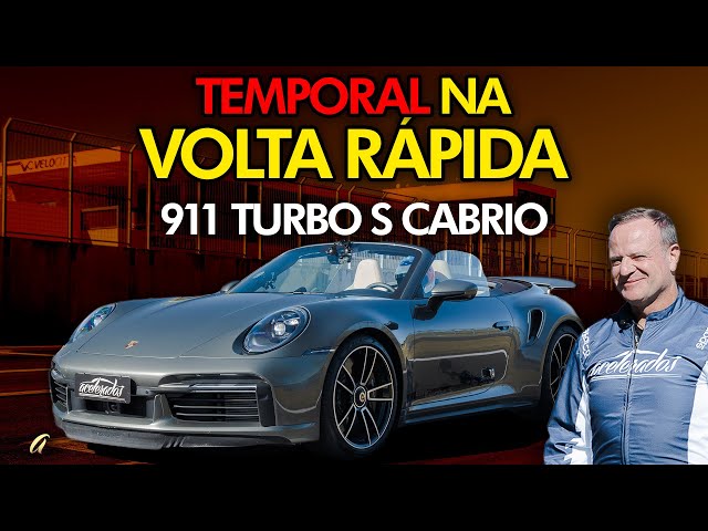 O CARRO MAIS IMPRESSIONANTE DA VOLTA RÁPIDA! Porsche 911 Turbo S Cabrio vai pra pista com o Rubinho!