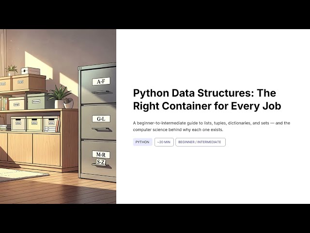 4 Computer Science 101   Data Structures in Python