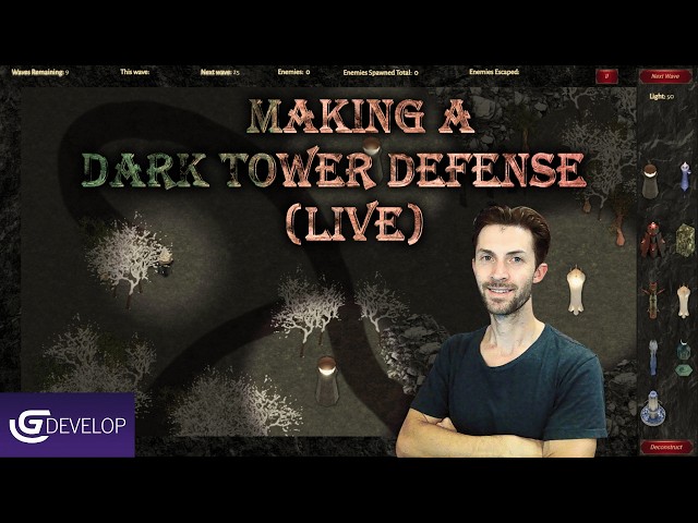 Make a Tower Defense Game With Me! Burning DPS, Fireballs, Tower Upgrades... 8-27-2026