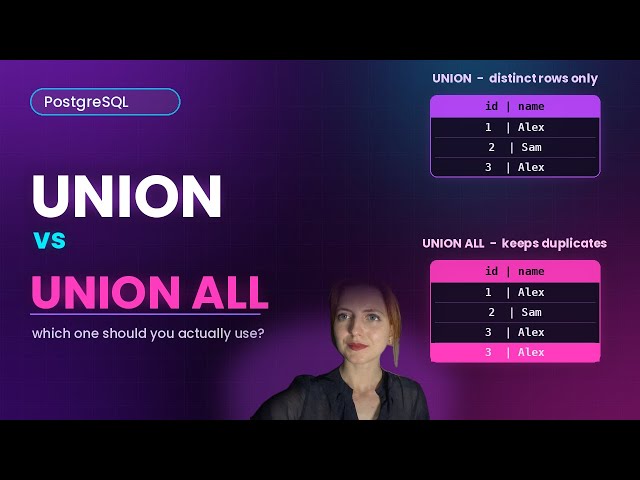 UNION vs UNION ALL in SQL (The Difference That Matters)