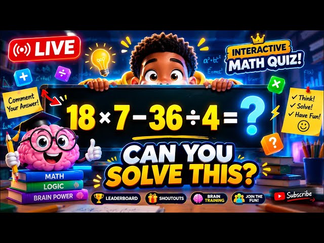 LIVE Math Challenge! Are You Smarter Than the Chat?