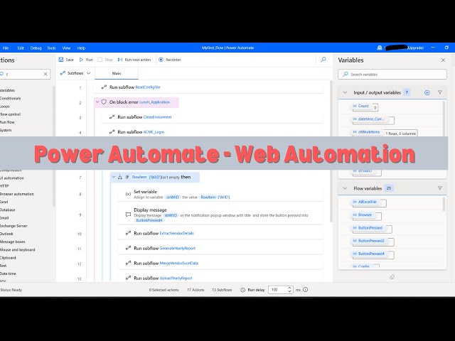 Web Automation - Power Automation