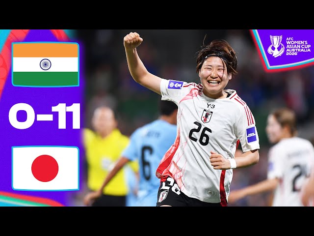 JAPAN HIT ELEVEN & storm into quarters! | India - Japan | Highlights | AFC Women's Asian Cup™