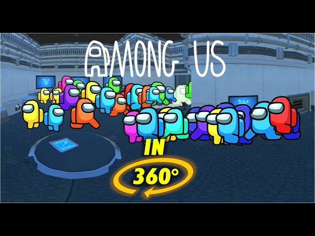 AMONG US with 50 PLAYERS 360° VR Experience - Only 1 Imposter!