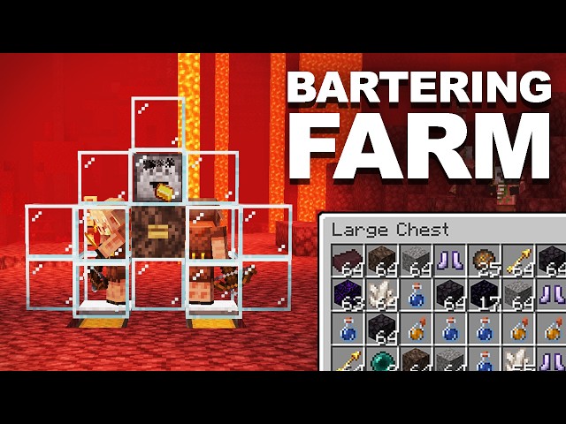 How To Build a Bartering Farm in Minecraft (EASY)