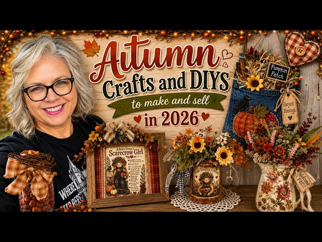 NEW!! Autumn DIYs to Make and Sell in 2026 || Rustic Primitive Country Farmhouse Decor