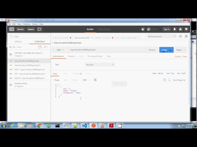 ASP.NET Core Tutorial - Lesson Two - Part Five