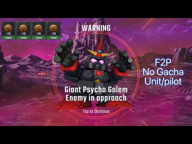 SD Gundam G Generation Eternal Rare Boss: Giant Psycho Golem (EXPERT) (With All Coins)