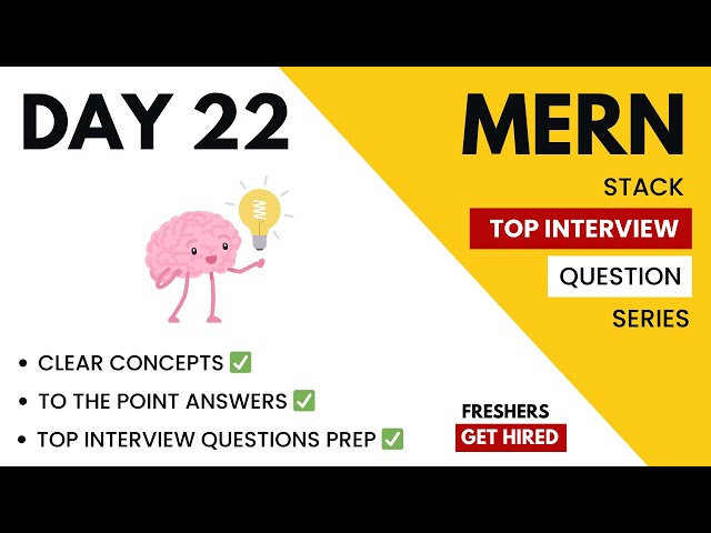 🔴#22 MERN Stack Interview Questions | Fresh Graduates Must Watch