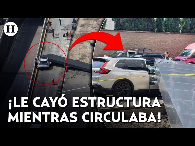 Structure collapses at Paseo Interlomas! This is how the accident that claimed a life in Naucalpa...
