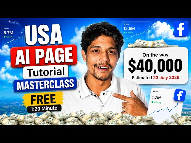 USA AI Page Full Course FREE 2026 🔥 Complete Facebook Tutorial (2 Hour Masterclass)