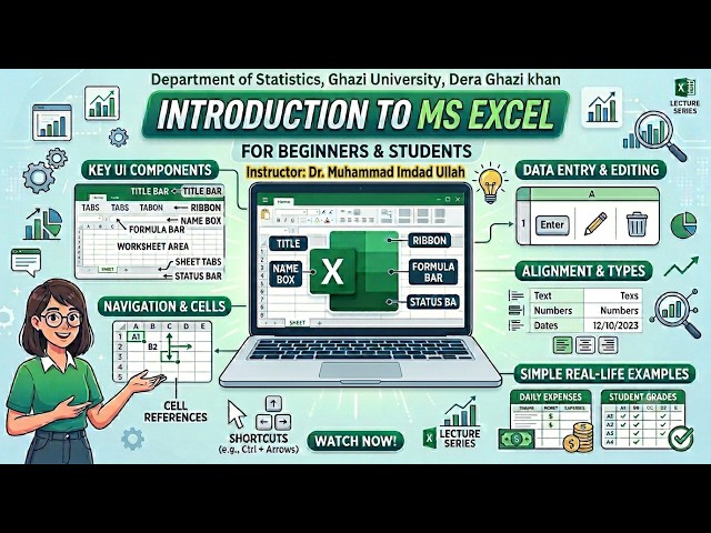 Learn Microsoft Excel Basics: Full Guide for Statistics & Data Science Students