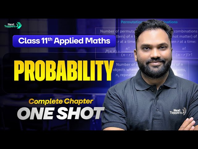 Probability Complete Chapter One Shot | Class 11 Applied Maths