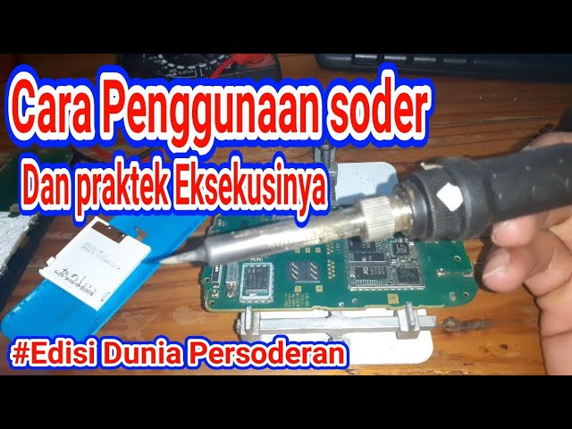 Cara Menggunakan Soder khusus pemula