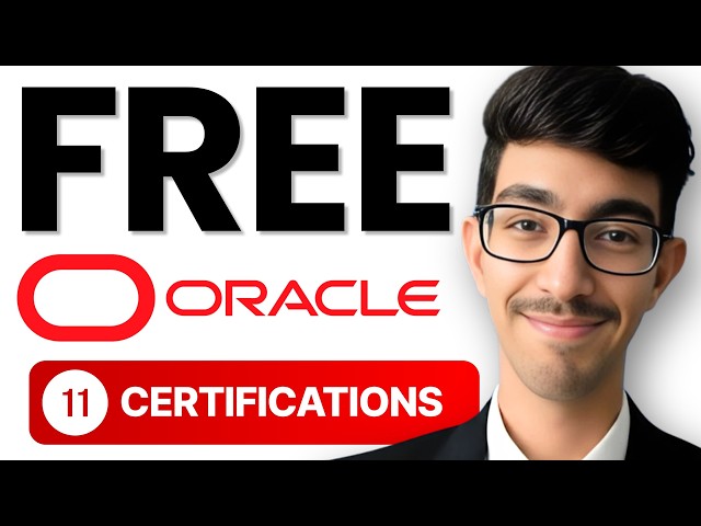 FREE 11 Oracle Certification For Everyone | OCI | AI | Cloud Computing