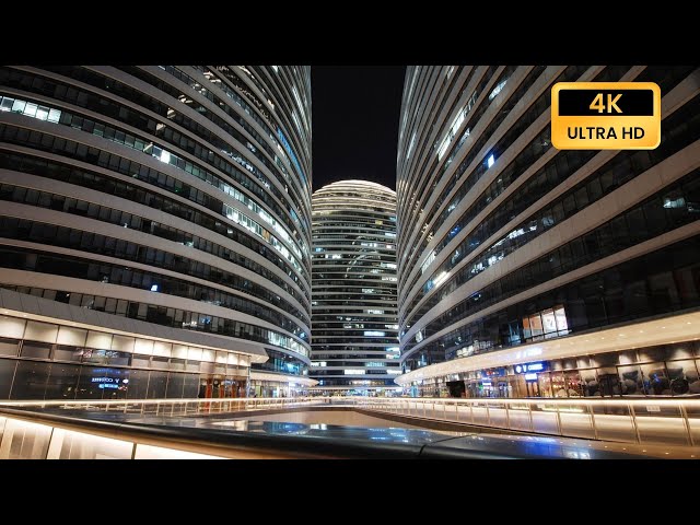 [4K HDR] High - tech industrial cluster with high-rise buildings: Wangjing, Beijing