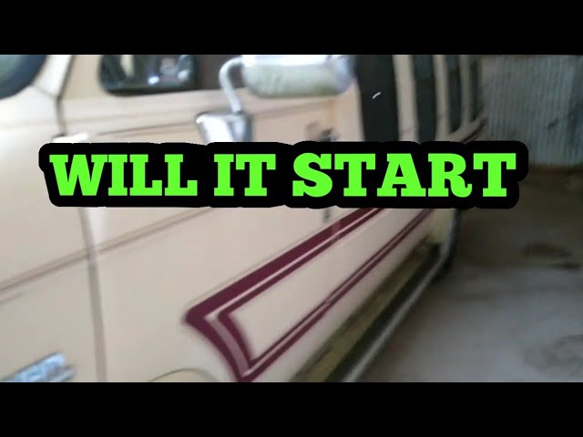 Will it start . 1983 Chevy van