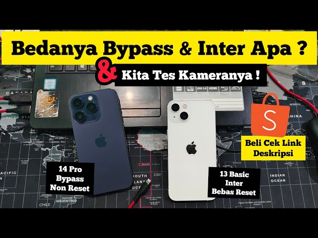 Begini Perbandingan iPhone Bypass dan Inter Bebas Reset, Tes Kamera 14 Pro & 13 Basic ! 