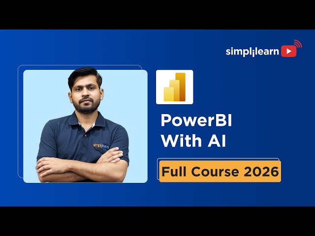 Power BI With AI Full Course 2026 | Learn Power BI With AI | Power BI With AI Tools | Simplilearn