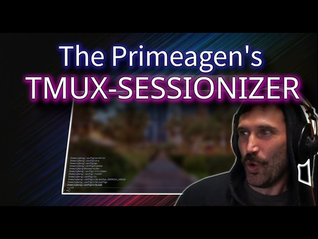 Why  Tmux Users MUST Use The Primeagen's Tmux-sessionizer