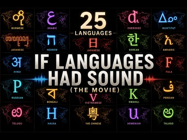 If languages had sound (The movie) | 25 languages special🎶