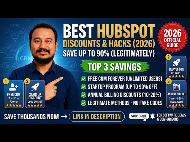 How to Get HubSpot 90% Off (Official Startup Discount)