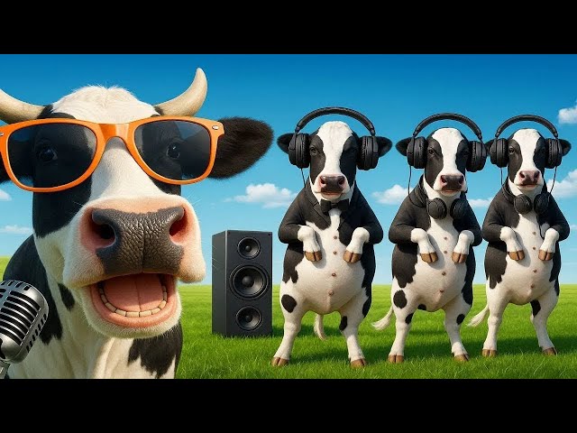 FUNNY COW DANCE 4│Cow Song & Cow Videos 2025 Official video   funny dancing cow   gay   गाय नाचना