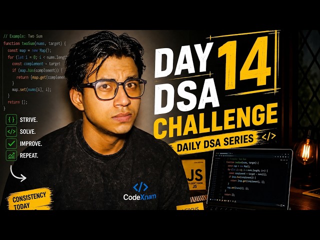 Day 14 DSA Challenge 🔥 | Solving DSA Problems in JavaScript | Coding Till Placed 🚀