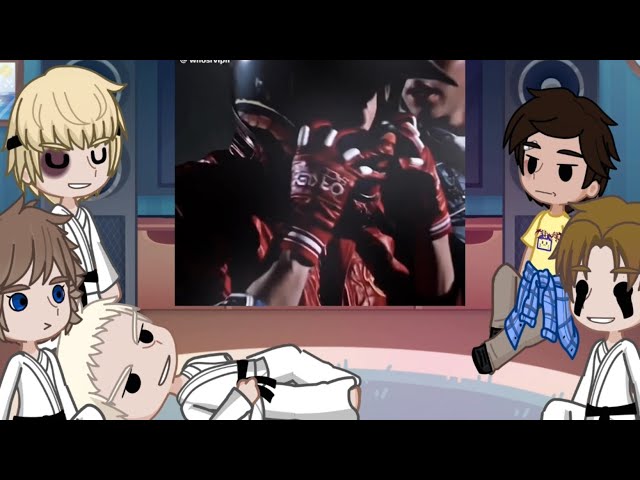 Gacha life karate kid 1 reacts to Johnny and Daniel// lawrusso//angst