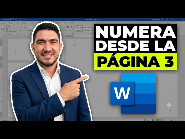 Enumera páginas en Word DESDE DONDE QUIERAS (sin romper el formato)