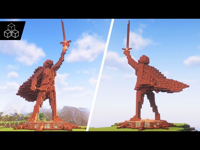 How to Build a Copper Swordsman | Minecraft Statue Tutorial